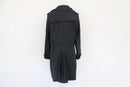 Black soft touch trench coat - no belt - 14-3