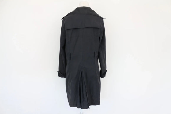 Black soft touch trench coat - no belt - 14