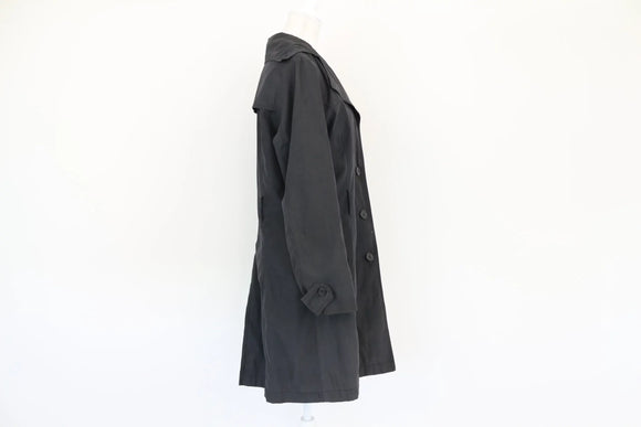 Black soft touch trench coat - no belt - 14