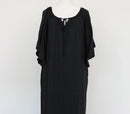 Earthaddict linen black midi dress-1