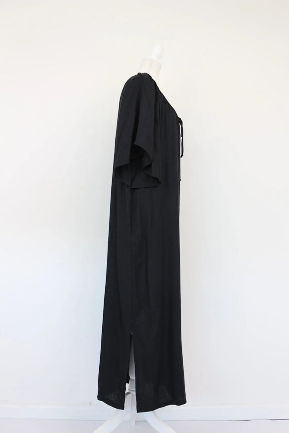 Earthaddict linen black midi dress