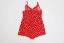 Cotton On red playsuit with daisies - L-2