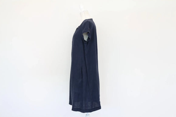 Woolworths navy linen dress - 10
