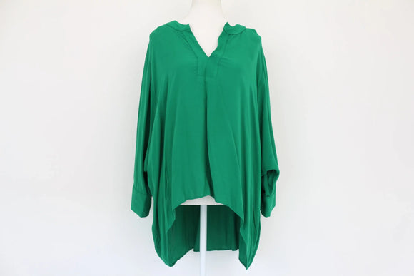 Green viscose blouse