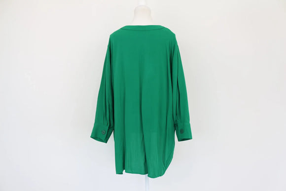 Green viscose blouse