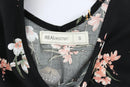 Real woman black floral playsuit - S-2