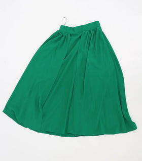 Truworths green chiffon midi skirt