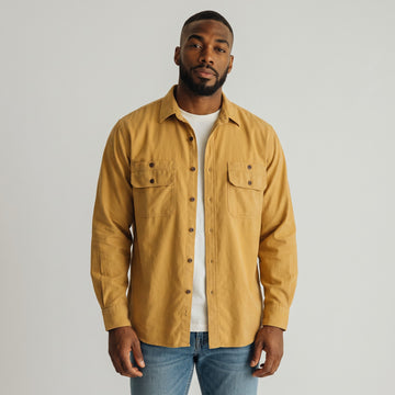 Mustard Long-Sleeve Shirt | Size L | Pre-Loved - 0