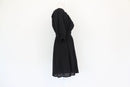 Cotton On black crepe v-neck dress - XS-4