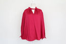 Truworths cherise pink satin blouse-1