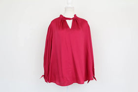 Truworths cherise pink satin blouse