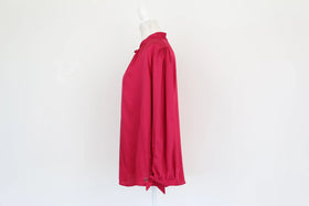 Truworths cherise pink satin blouse - 0