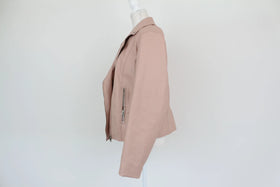 Woolworths pink faux leather jacket - 14 - 0