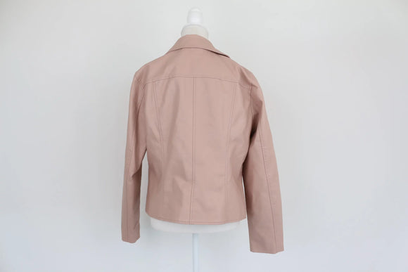 Woolworths pink faux leather jacket - 14