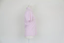 Pink and white golf shirt - S-4