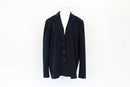 Navy blue velvet blazer - M-1