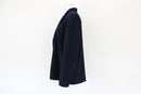 Navy blue velvet blazer - M-2