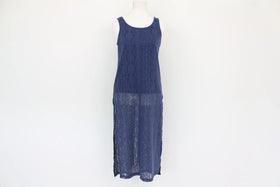 Foschini blue lace top with slits on sides - 8