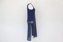 Foschini blue lace top with slits on sides - 8-4