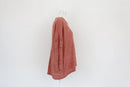 Pink open-knit jersey - M-3