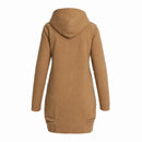 Tan Hooded Wool-Blend Coat | Size M | Pre-Loved-2
