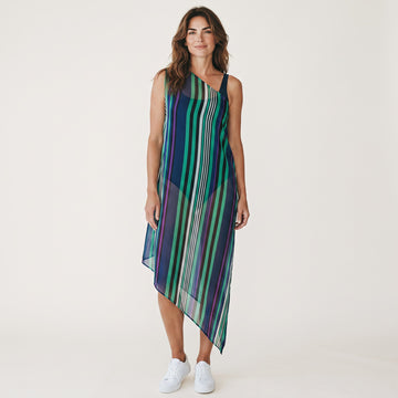 Striped Beach Cover-Up | Size XL | Brand New