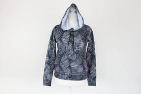 Maxed grey palm tree hoodie - XS