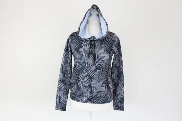 Maxed grey palm tree hoodie - XS