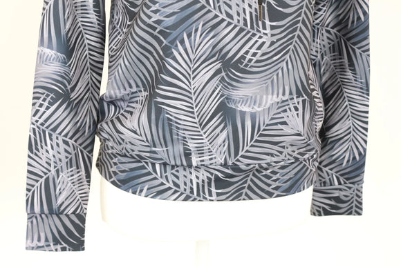 Maxed grey palm tree hoodie - XS