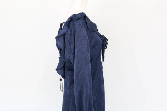 BOOHOO Midnight blue mini long sleeve dress - 18