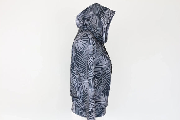 Maxed grey palm tree hoodie - XS