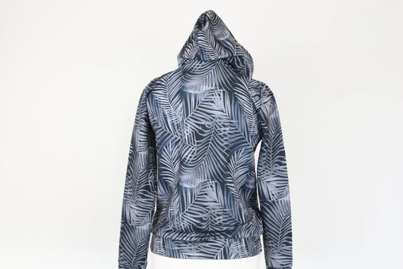 Maxed grey palm tree hoodie - XS