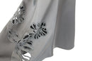 ZARA satin A-line beaded cut-out midi skirt - S-4