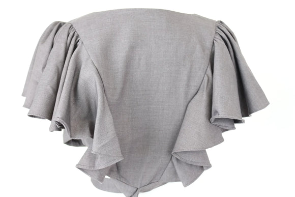 Vero Moda grey cropped suit top - S