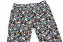 H&M black pants with floral print - 8-2