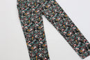 H&M black pants with floral print - 8-3