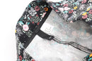 H&M black pants with floral print - 8-4