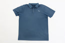 PUMA midnight blue golf shirt with white logo - M-1