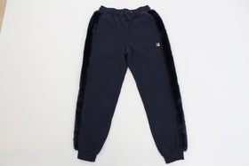 Fila navy blue jogger with faux fur details on the sides - 36