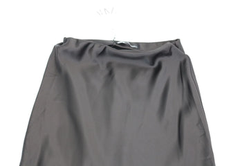 Black Satin Midi Skirt – Size XS | Brand new - 0