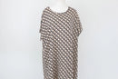 Emery Rose black, cream and orange patterned dress - 3XL-1