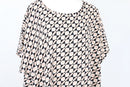 Emery Rose black, cream and orange patterned dress - 3XL-3