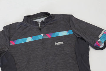 Capestorm Grey Cycling Top | Pink & Blue Accents | Size XL | Brand New - 0