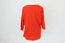 Woolworths bright orange long sleeve top - M-4