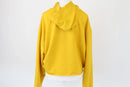 PUMA yellow cropped hoodie with large white logo - L-5