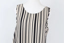 Exact black and cream striped summer top - S-2