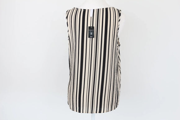 Exact black and cream striped summer top - S
