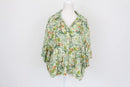 Tropical linen feel cropped top - XL-1