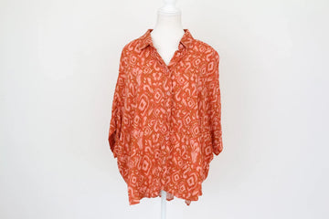 Red, Orange & Pink Colour Block Shirt – Size L | Brand new