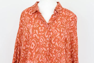 Red, Orange & Pink Colour Block Shirt – Size L | Brand new - 0